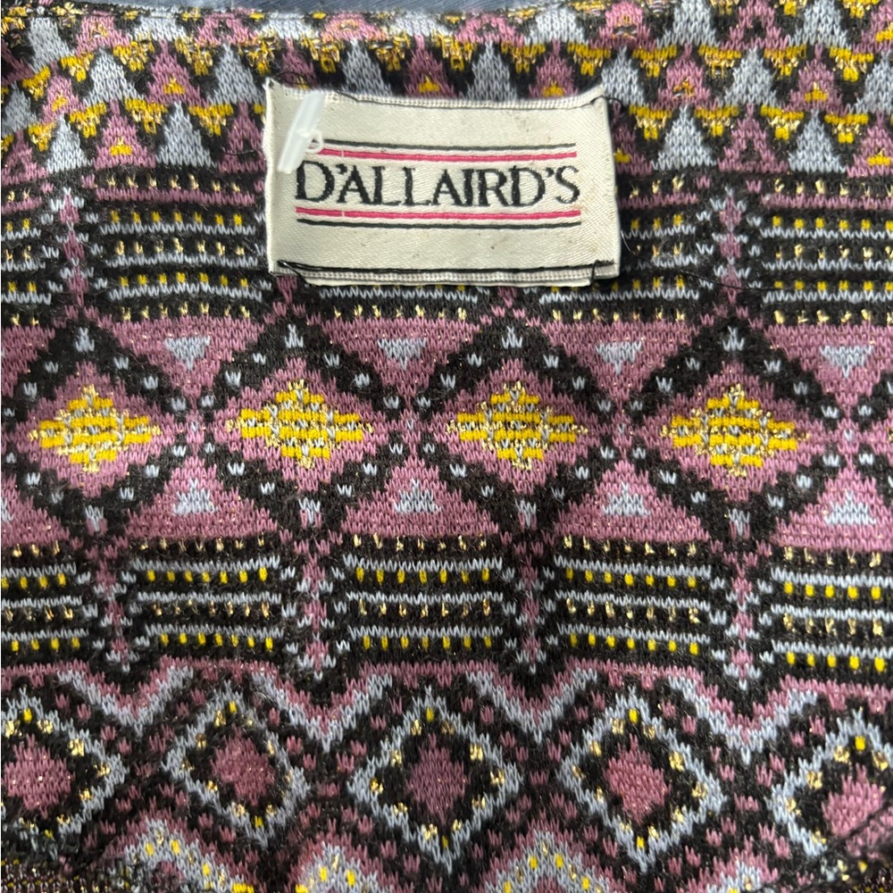 Vintage Multicolor Patterned Cardigan - Picture 6 of 9
